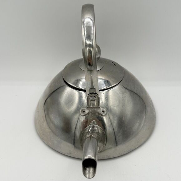 L'epicure Teapot Tea Kettle with Lid 18/10 Stainless Steel 2.5 Qt Handle Spout - Picture 2 of 7